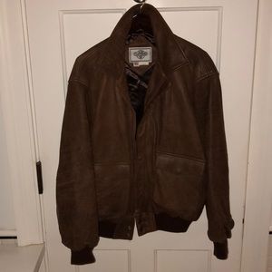 Varsity Style Leather Jacket With Bugs Bunny